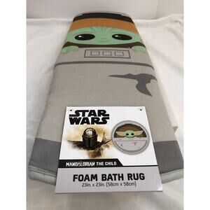 STAR WARS Mandalorian Baby Yoda 23 In x 23 In Foam Bath Rug
